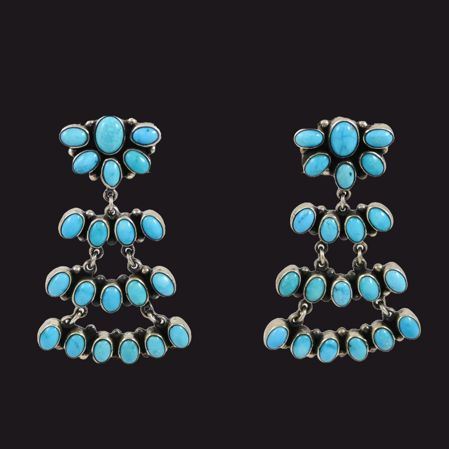 Turquoise Chandelier Earrings